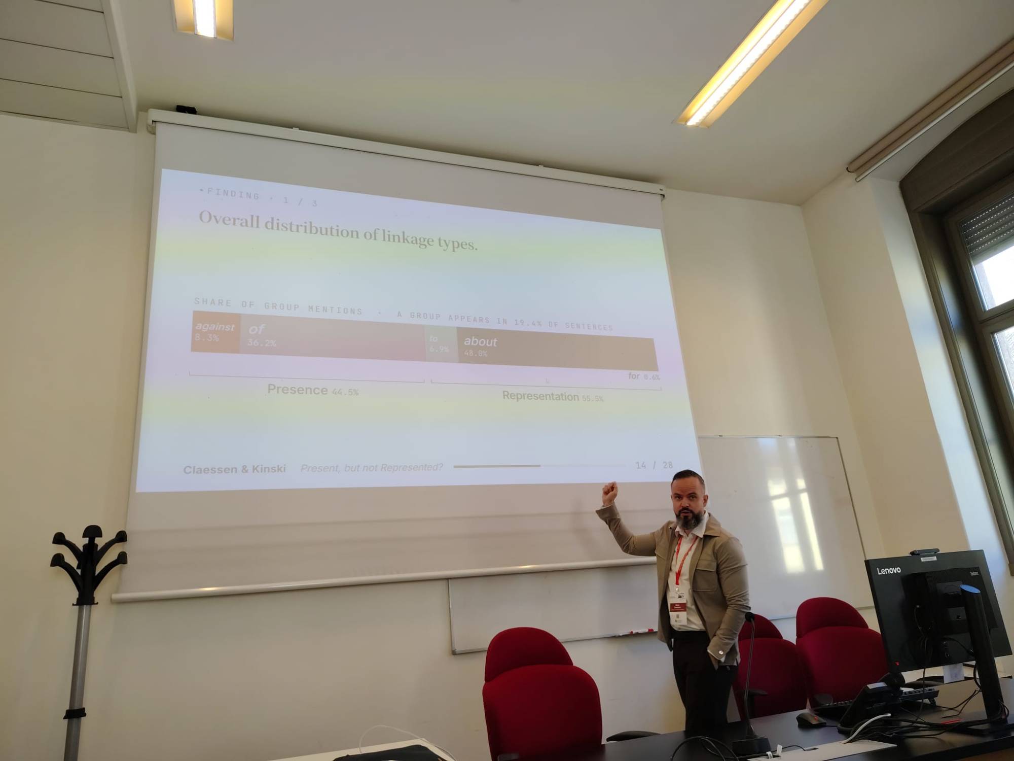 Clint Claessen presenting at the SISP Annual Conference 2026 in Trento